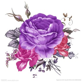 手绘花卉花样