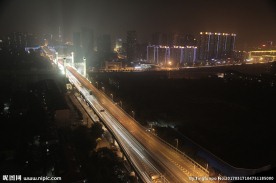 城市夜景延时