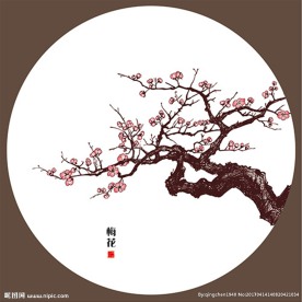 水墨梅花