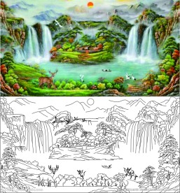 山水画