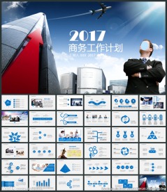 2017商务工作总结汇报PPT