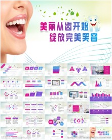 牙齿口腔牙医牙科PPT模板