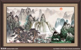 巨幅山水画
