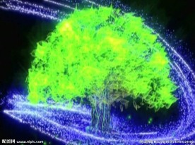 绿色荧光树