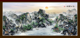 巨幅山水画