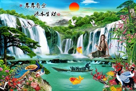 年年有余 流水生财