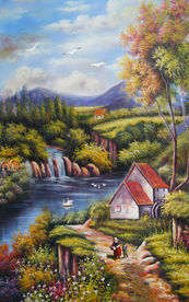 乡村油画