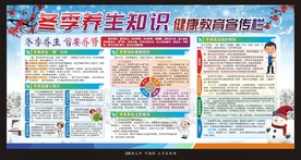 冬季养生健康教育宣传栏