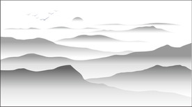 山水画矢量