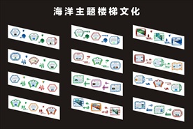 海洋主题楼梯