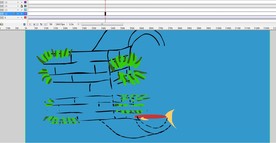 小桥流水鱼儿动画10秒