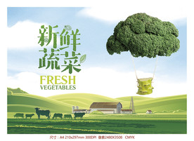 蔬果创意海报图片