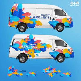 校车车身贴