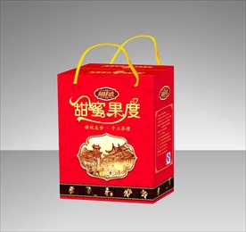 甜蜜果度糖果包装平面图