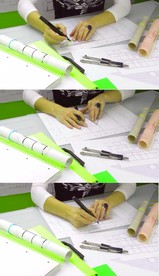 建筑师画图纸