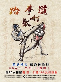 跆拳道单页
