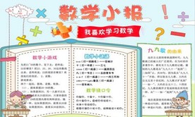 WORD手抄报 PSD数学小报