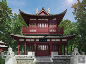 中式建筑谢朓楼3dmax模型