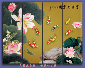 国画荷花