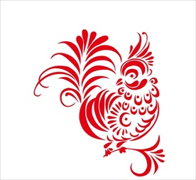 雄鸡矢量图