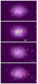 炫酷震撼慢速黑色星空
