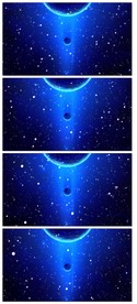 炫酷震撼慢速黑色星空