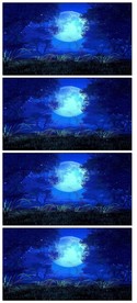 唯美梦幻朦胧光点光晕转场LED