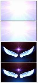 唯美梦幻朦胧光点光晕转场LED