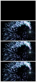 唯美梦幻朦胧光点光晕转场LED