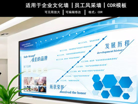 企业文化墙 企业文化展板  企