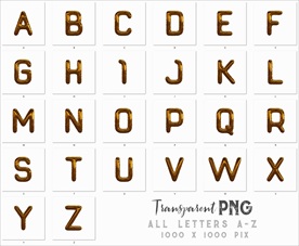 金属汽球文字PNG透明图