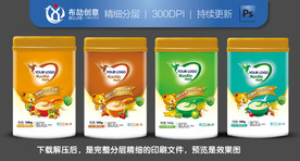儿童营养品包装（展开图）