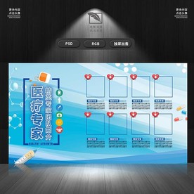 医院专家团队展板