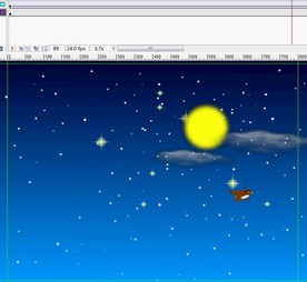 星星月亮出来猫头鹰飞过5秒