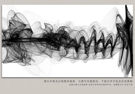 黑白抽象线条