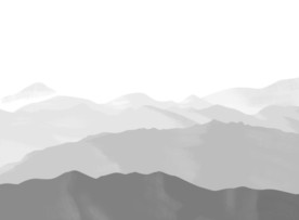 手绘水墨山水