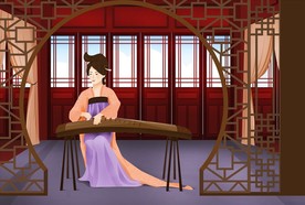 中国传统古筝