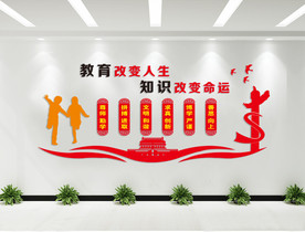 学校文化墙 校园文化 校园文化