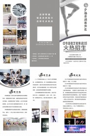 招生三折页