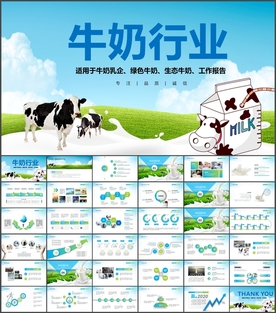 牛奶行业牛乳制品PPT