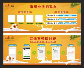 二青会联通柜台贴