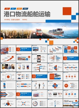 物流港口船运船舶运输PPT