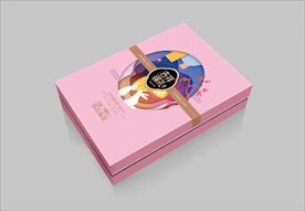 月饼包装平面展开图