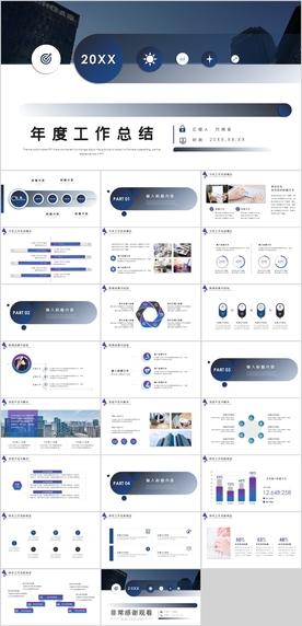 年度工作总结汇报PPT