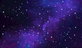 紫蓝色夜空星辰图
