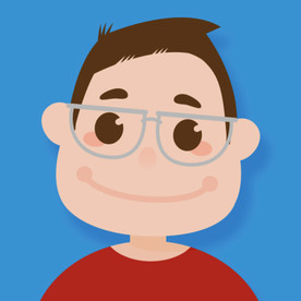 Q版可爱戴眼镜头像