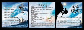 企业展板 公司理念 口号