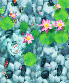 3D荷花池  地板