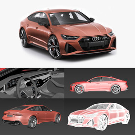 奥迪RS73D模型(2020)