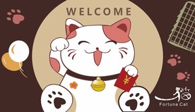 招财猫迎宾地毯